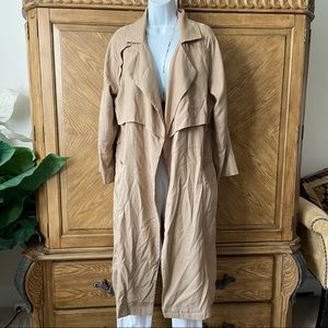 Middletone tan Khaki oversize duster Jacket